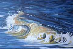 Acrylverf op doek 100 x 50 cm  € 375,00